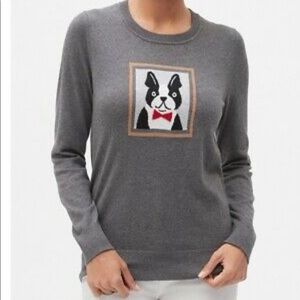 Banana Republic French Bulldog Grey Crew